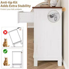 Commode autonome en bois à 6 tiroirs de 119 cm de large | Meuble de rangement pour placard