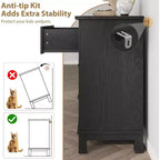 Commode autonome en bois à 6 tiroirs de 119 cm de large | Meuble de rangement pour placard