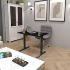 Bureau assis-debout électrique compact | Plateau de 101,6 cm, réglable en hauteur pour bureau à domicile
