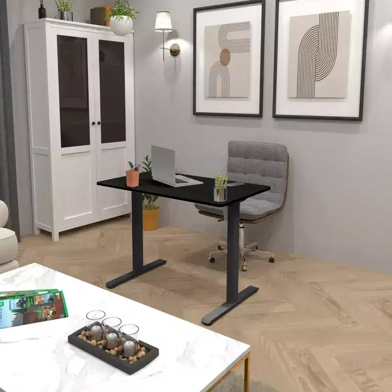Bureau assis-debout électrique compact | Plateau de 101,6 cm, réglable en hauteur pour bureau à domicile