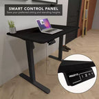 Bureau assis-debout électrique compact | Plateau de 101,6 cm, réglable en hauteur pour bureau à domicile