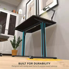 Bureau assis-debout électrique compact | Plateau de 101,6 cm, réglable en hauteur pour bureau à domicile