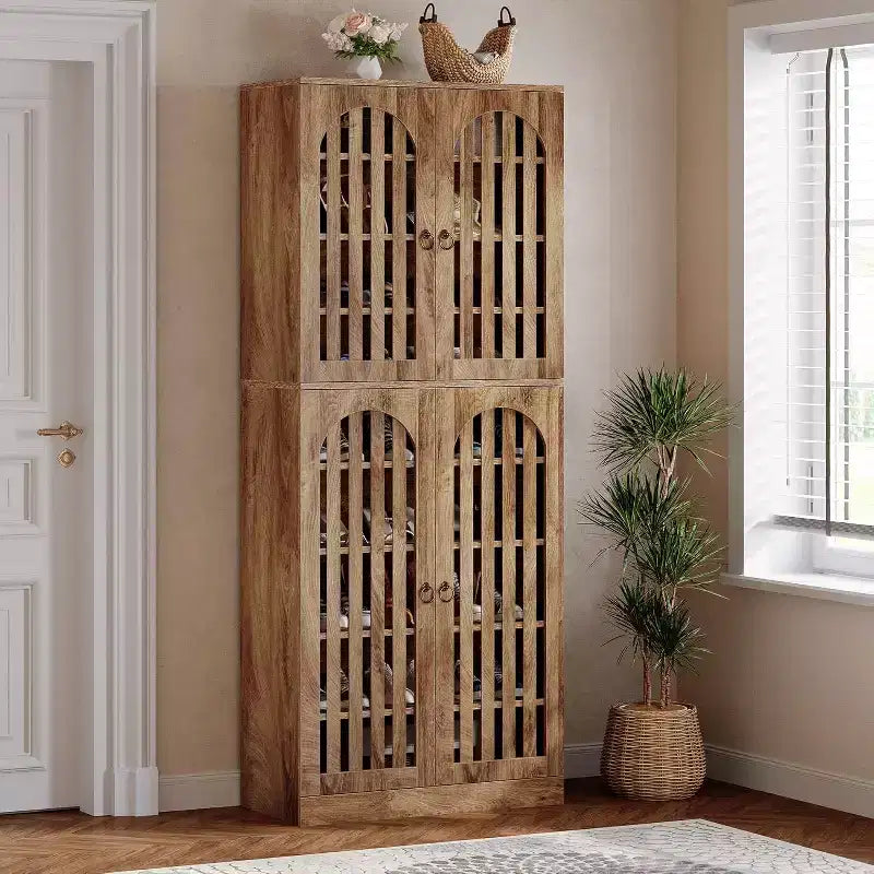 Meuble de rangement pour chaussures de 180 cm de haut | 9 niveaux, 27-36 paires, étagères amovibles