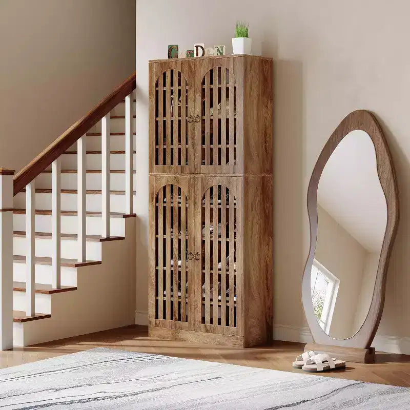 Meuble de rangement pour chaussures de 180 cm de haut | 9 niveaux, 27-36 paires, étagères amovibles