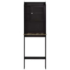 Meuble de rangement WC | 4 niches et étagères réglables, optimise l'espace