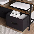 Meuble TV commode 50" | Meuble TV avec tiroirs et étagères pour chambre à coucher