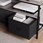 Meuble TV commode 50" | Meuble TV avec tiroirs et étagères pour chambre à coucher