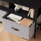 Meuble TV commode 50" | Meuble TV avec tiroirs et étagères pour chambre à coucher
