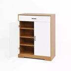 Étagère à chaussures autoportante en bois à 4 niveaux | Tablettes réglables, Meuble de rangement pour chaussures