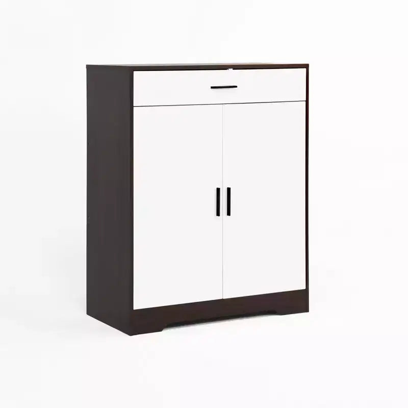 Étagère à chaussures autoportante en bois à 4 niveaux | Tablettes réglables, Meuble de rangement pour chaussures