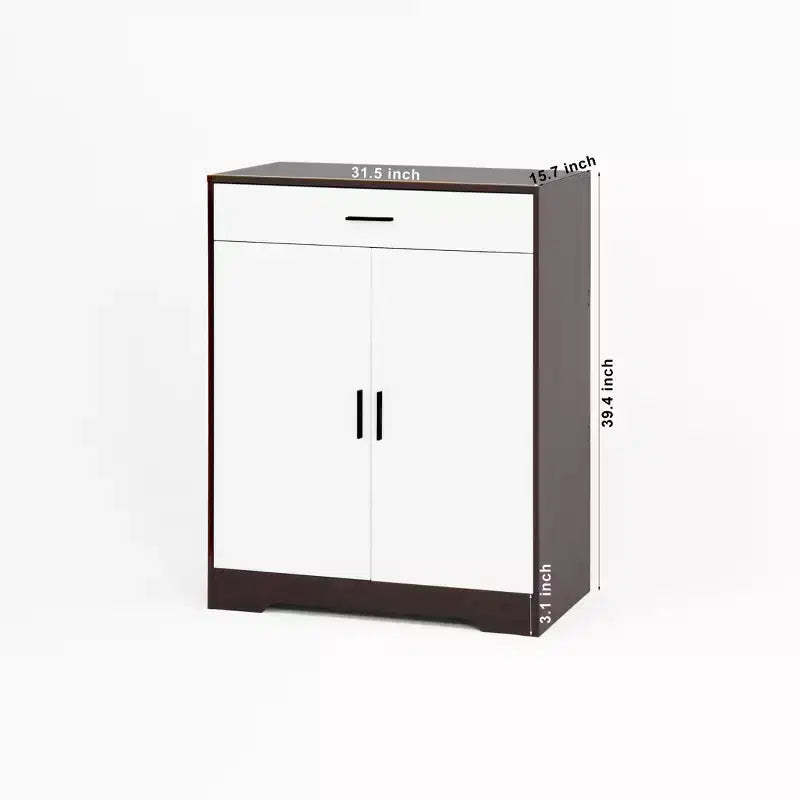 Étagère à chaussures autoportante en bois à 4 niveaux | Tablettes réglables, Meuble de rangement pour chaussures