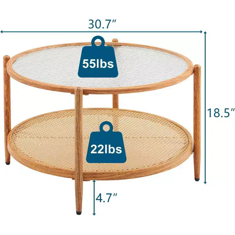 Table de chevet Gloria à 2 tiroirs | Table de chevet compacte avec rangement