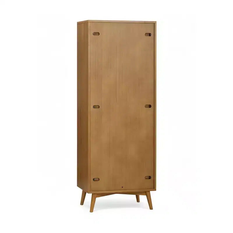 Meuble de rangement bohème moderne en lin | Bois massif et façades cannelées