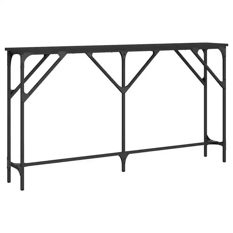 Console industrielle avec pieds réglables | Meuble d'entrée et de couloir moderne noir