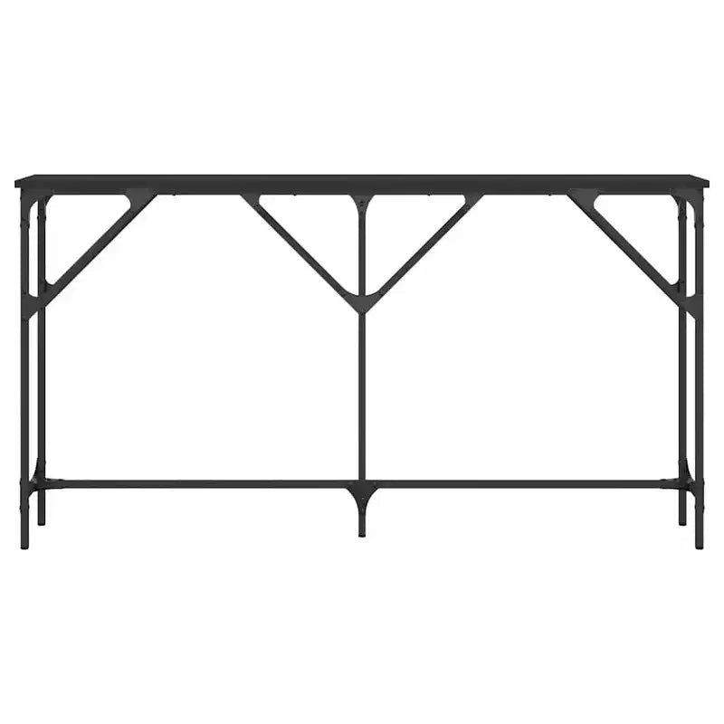 Console industrielle avec pieds réglables | Meuble d'entrée et de couloir moderne noir