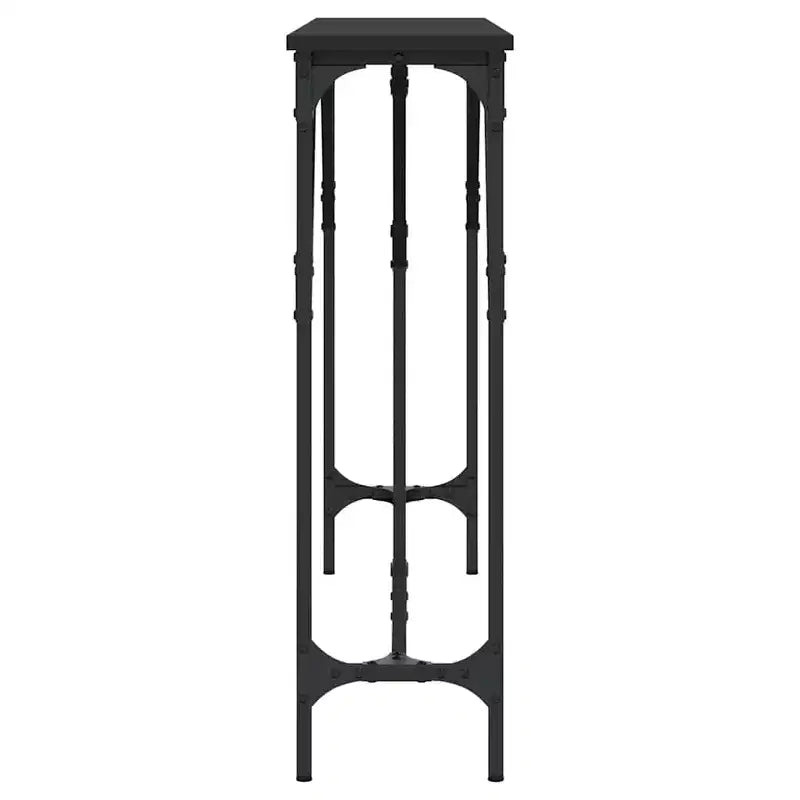 Console industrielle avec pieds réglables | Meuble d'entrée et de couloir moderne noir