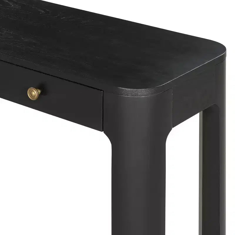 Console rustique et table d'entrée | 3 tiroirs dissimulés, pieds épais et robustes