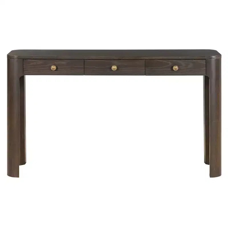 Console rustique et table d'entrée | 3 tiroirs dissimulés, pieds épais et robustes