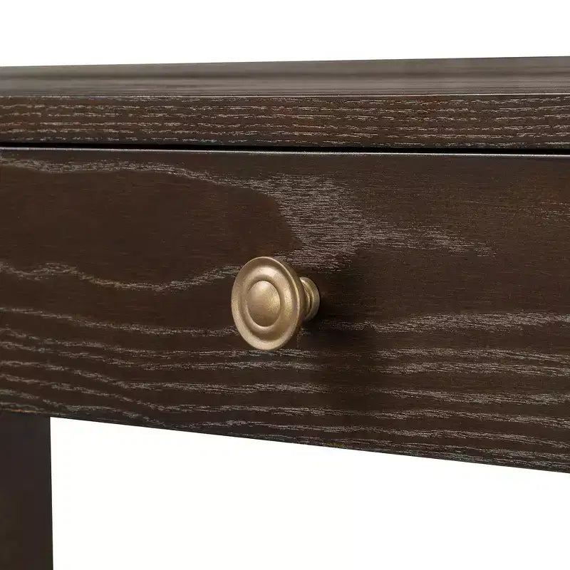 Console rustique et table d'entrée | 3 tiroirs dissimulés, pieds épais et robustes