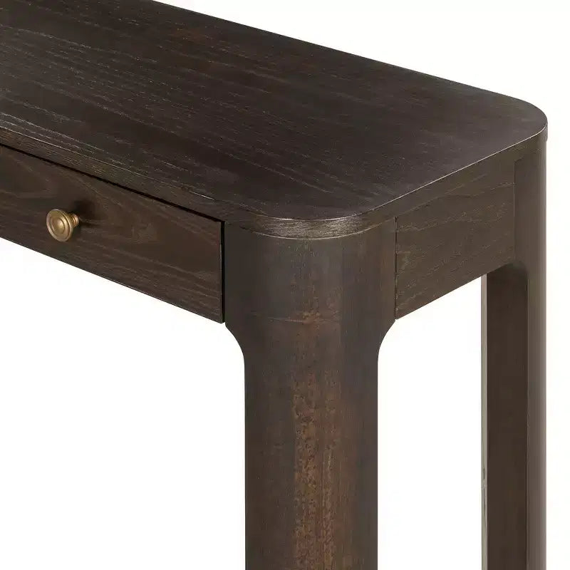 Console rustique et table d'entrée | 3 tiroirs dissimulés, pieds épais et robustes