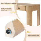 Console rustique et table d'entrée | 3 tiroirs dissimulés, pieds épais et robustes