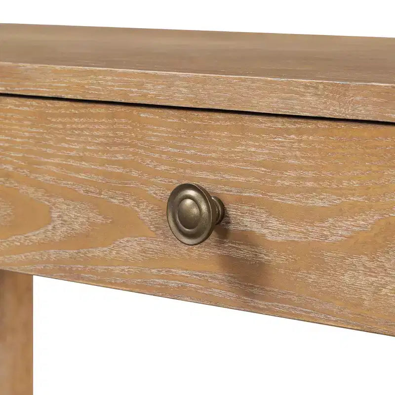 Console rustique et table d'entrée | 3 tiroirs dissimulés, pieds épais et robustes