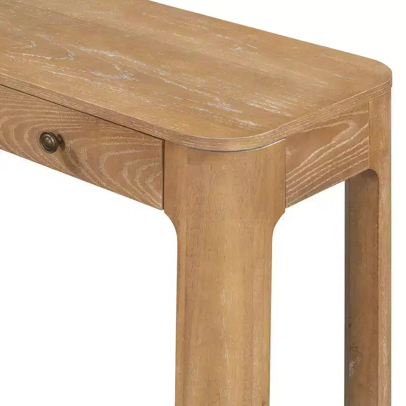 Console rustique et table d'entrée | 3 tiroirs dissimulés, pieds épais et robustes