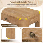 Console rustique et table d'entrée | 3 tiroirs dissimulés, pieds épais et robustes