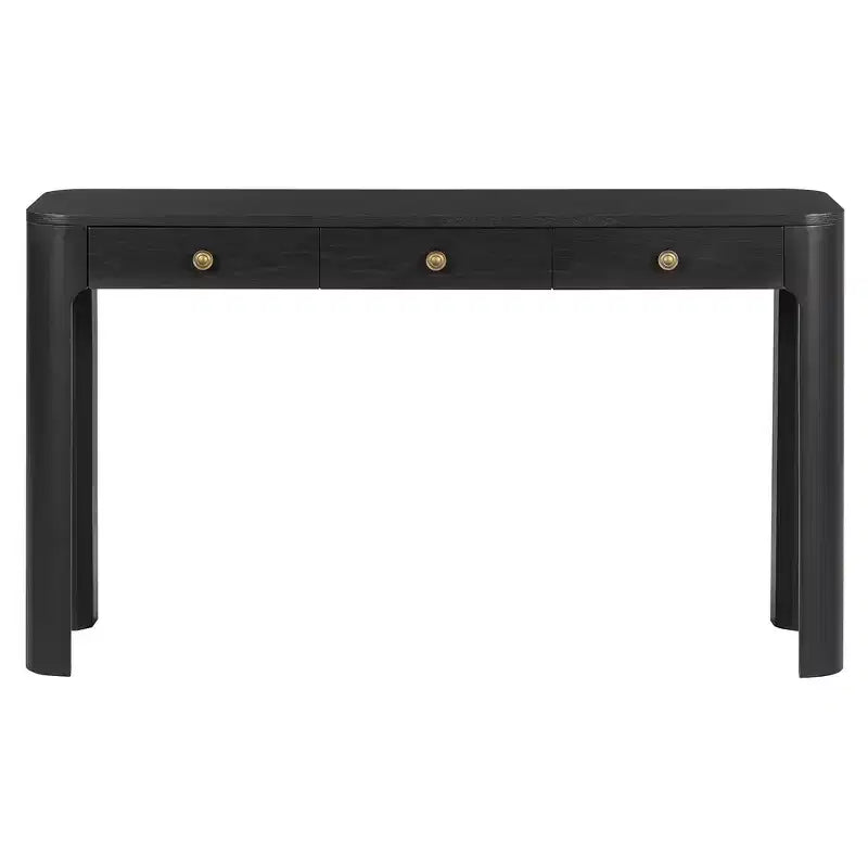 Console rustique et table d'entrée | 3 tiroirs dissimulés, pieds épais et robustes