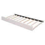 Lit plate-forme capitonné pour lit double/grand lit avec lit gigogne | Polaire Teddy & Lumière LED