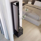 Armoire miroir intégrale de 160 cm avec tiroirs | Très grand miroir de dressing