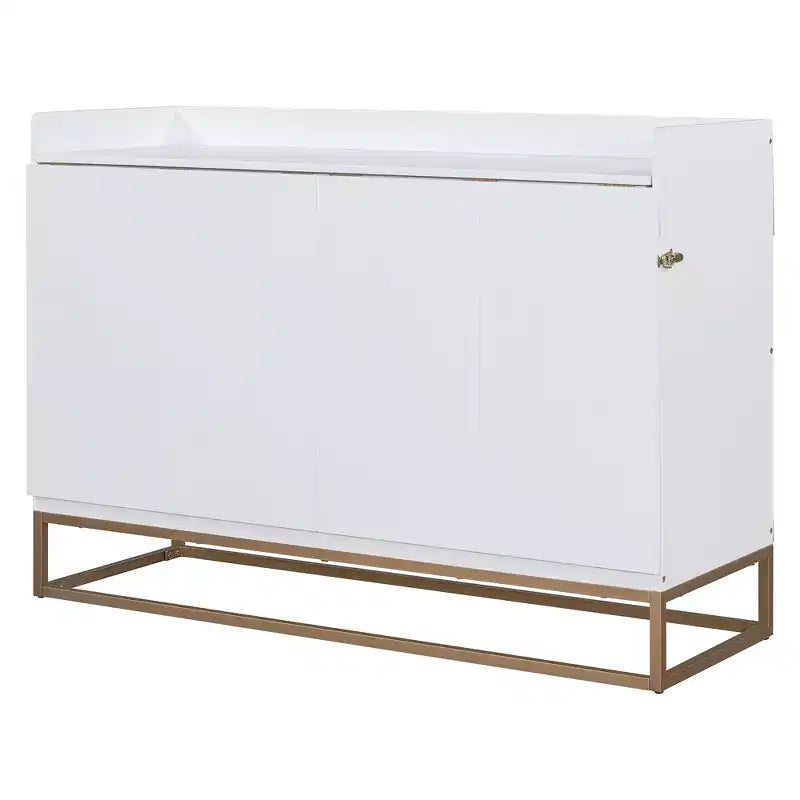 Lit escamotable Queen Murphy avec pieds dorés | Lit pliant pour chambre d'amis