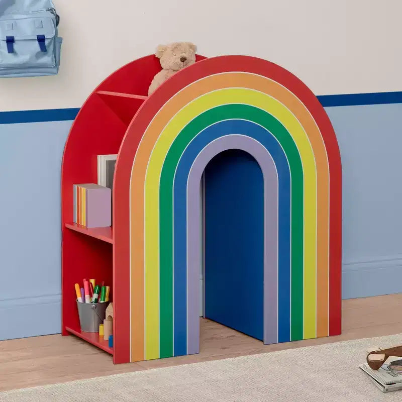 Bibliothèque Arc-en-ciel pour enfants | Rangement coloré pour chambre d'enfant