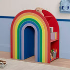 Bibliothèque Arc-en-ciel pour enfants | Rangement coloré pour chambre d'enfant