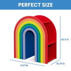 Bibliothèque Arc-en-ciel pour enfants | Rangement coloré pour chambre d'enfant