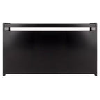 Banc de rangement 3 sections Addison | Espresso foncé, Pouf en similicuir