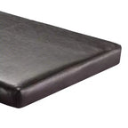 Banc en similicuir rembourré Espresso | Aucun assemblage requis, assise souple en PU