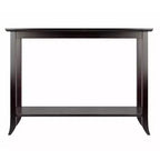 Console Gênes avec plateau en verre | Expresso, étagère en verre trempé, bois composite