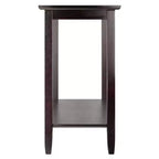 Console Gênes avec plateau en verre | Expresso, étagère en verre trempé, bois composite