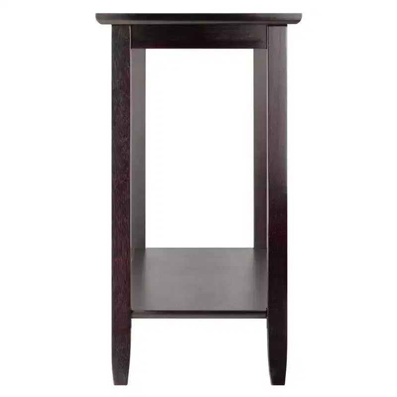 Console Gênes avec plateau en verre | Expresso, étagère en verre trempé, bois composite