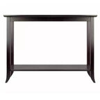 Console Gênes avec plateau en verre | Expresso, étagère en verre trempé, bois composite