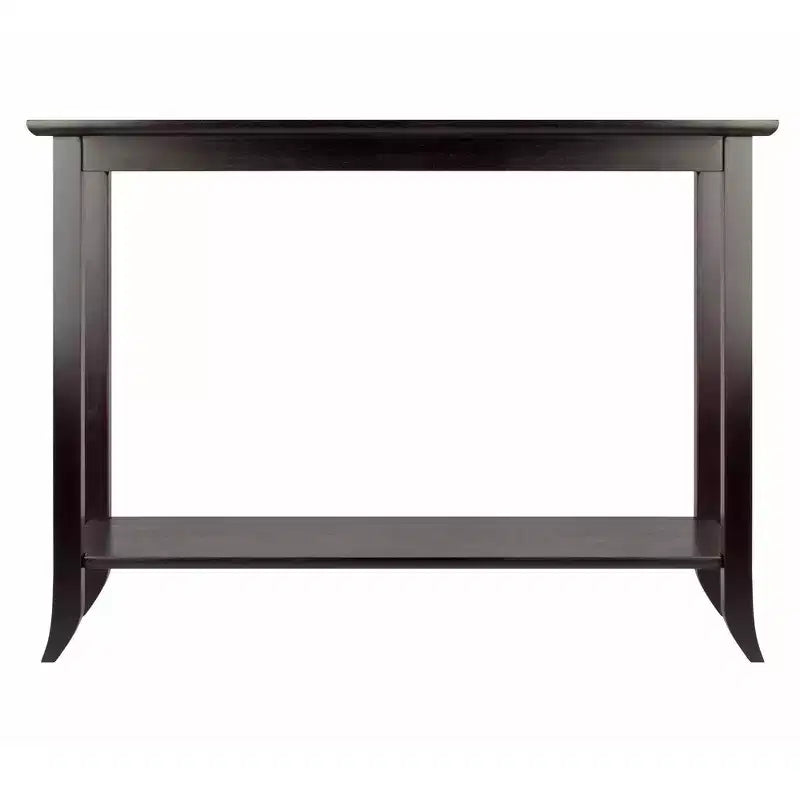 Console Gênes avec plateau en verre | Expresso, étagère en verre trempé, bois composite