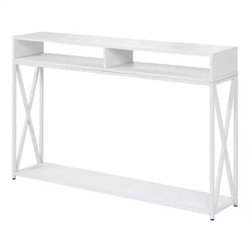Console de luxe Tucson avec étagère | Meuble d'entrée et de salon