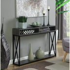 Console de luxe Tucson avec étagère | Meuble d'entrée et de salon