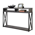 Console de luxe Tucson avec étagère | Meuble d'entrée et de salon