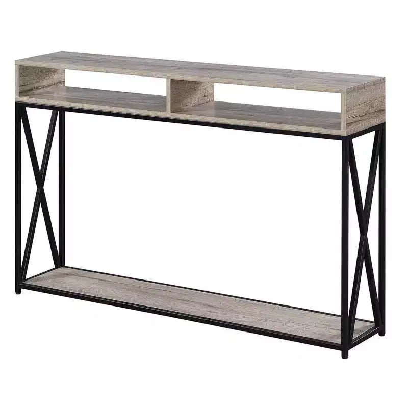 Console de luxe Tucson avec étagère | Meuble d'entrée et de salon