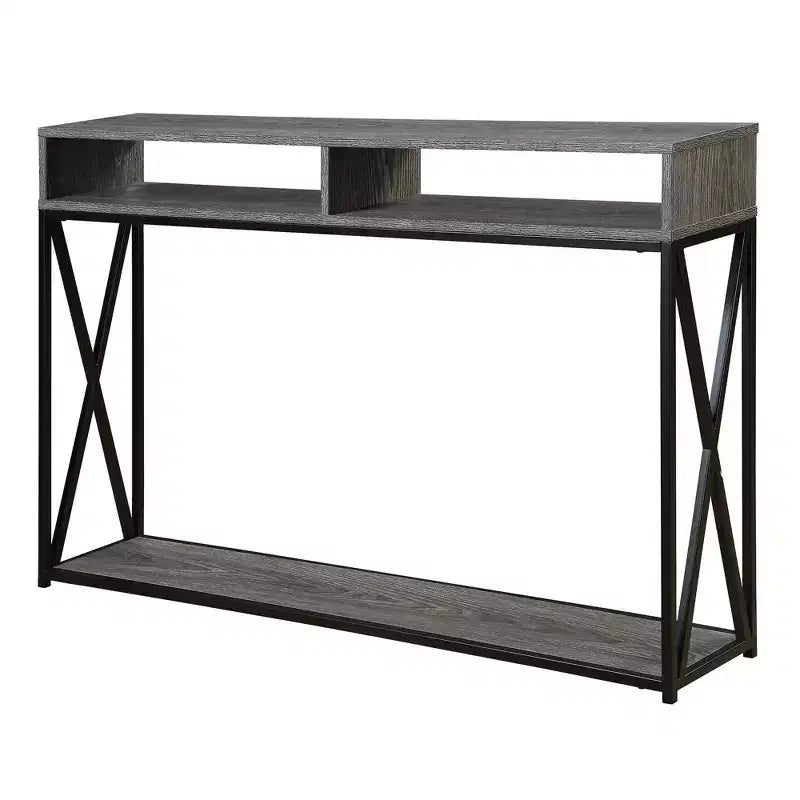 Console de luxe Tucson avec étagère | Meuble d'entrée et de salon