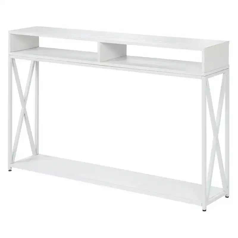 Console de luxe Tucson avec étagère | Meuble d'entrée et de salon