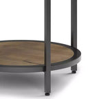 Table d'appoint ronde 18" | Table d'appoint compacte pour le salon et la chambre