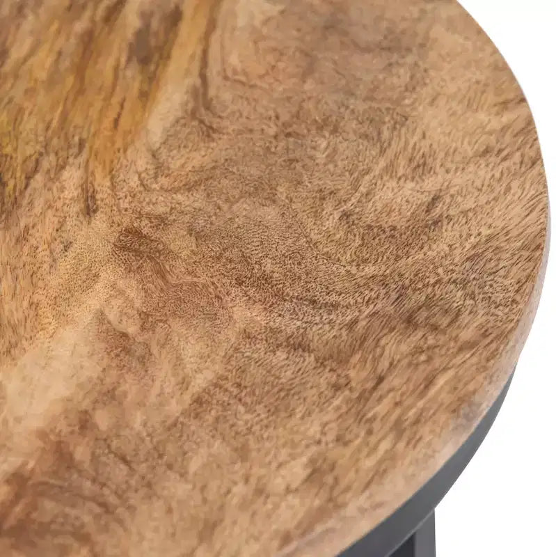 Table d'appoint ronde 18" | Table d'appoint compacte pour le salon et la chambre